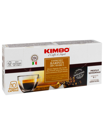 Przejdź do produktu Kimbo Nespresso Barista 100% Arabica 10 x 10 kapsułek