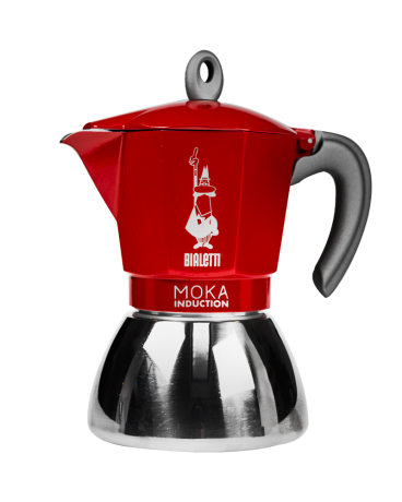 Przejdź do produktu Bialetti Moka Induction 6 tz czerwono-srebrna