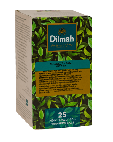 Przejdź do produktu Dilmah Moroccan Mint Green Tea 25 torebek