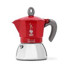 Przejdź do produktu Bialetti Moka Induction 4 tz czerwono-srebrna