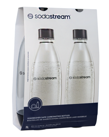 Przejdź do produktu Butelka SodaStream Fuse 2 x 1 l czarna