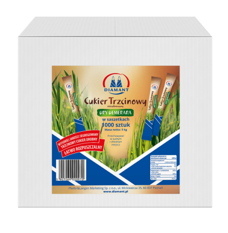 Przejdź do produktu Diamant cukier trzcinowy w saszetkach 1000 x 5 g