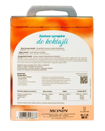 Przejdź do produktu Monin Maxi Coctail Set 3 x 250 ml - Zestaw do koktajli