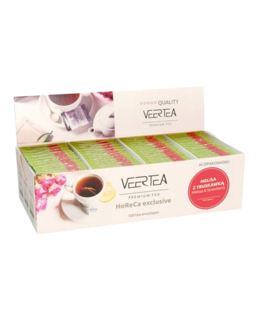 Przejdź do produktu VEERTEA Melisa z truskawką 100 saszetek