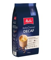 bezkofeinowa kawa ziarnista Melitta BellaCrema Decaf, 100% ziaren Arabica, średnio palona, opakowanie 1kg