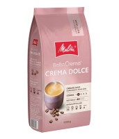 kawa ziarnista Melitta BellaCrema Crema Dolce, mieszanka ziaren Arabica i Robusta, delikatnie palona, opakowanie 1kg