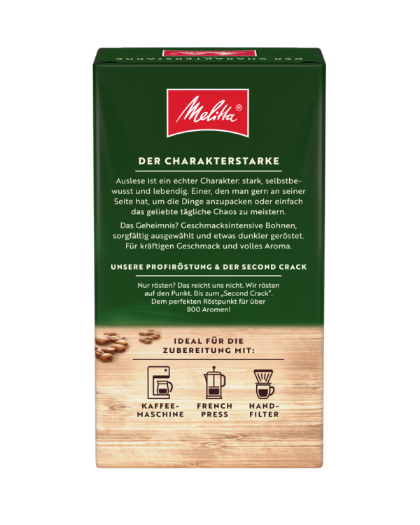 Melitta Auslese Klassisch 0,5 kg mielona - tył