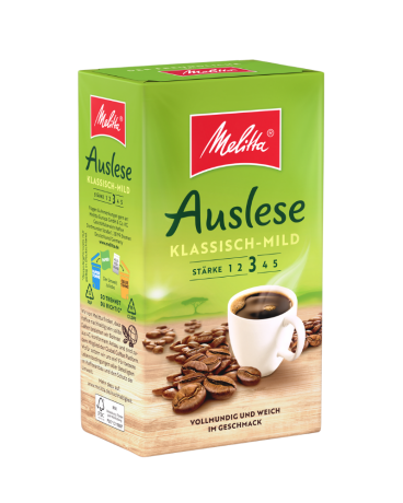 Przejdź do produktu Melitta Auslese Klassisch Mild 0,5 kg mielona 