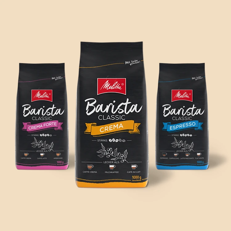 rodzina kaw ziarnistych Melitta Barista