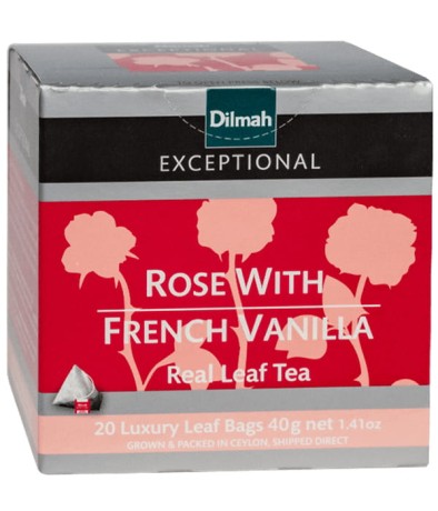 Przejdź do produktu Dilmah Exceptional Rose with French Vanilla 20 piramidek