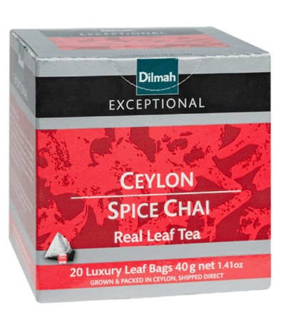 Przejdź do produktu Dilmah Exceptional Ceylon Spice Chai 20 piramidek