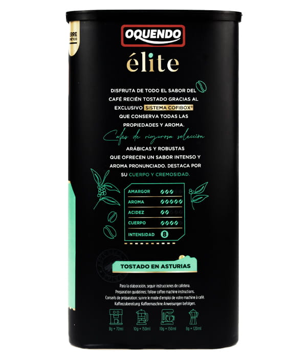 Kawa mielona Oquendo Cofibox Elite Torrefacto 400g