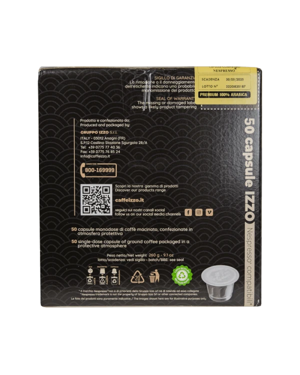 kapsułki Izzo Nespresso Premium 100% Arabica 50 kapsułek