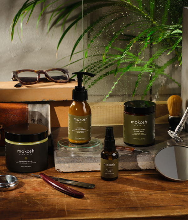 linia produktów Mokosh zielona kawa z tabaką