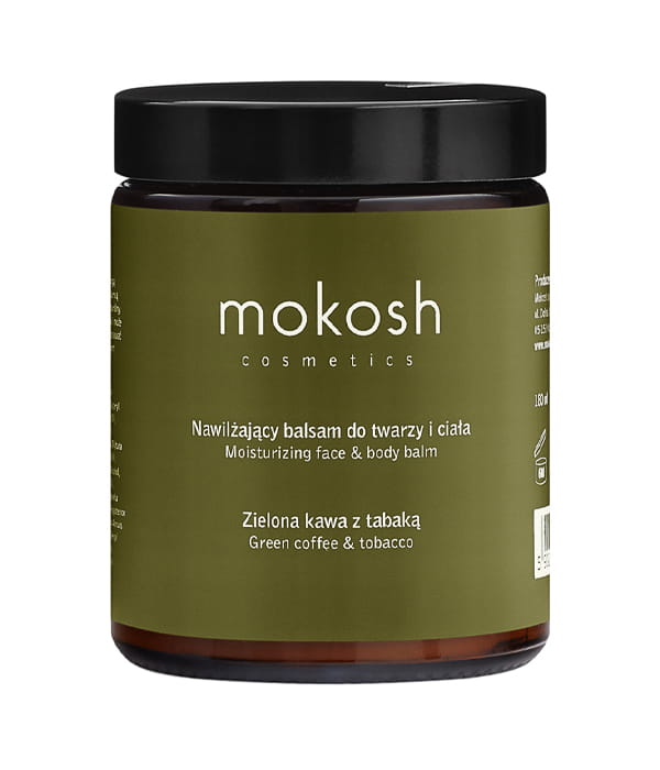 nawilżający balsam do ciała i twarzy Mokosh zielona kawa z tabaką 180ml