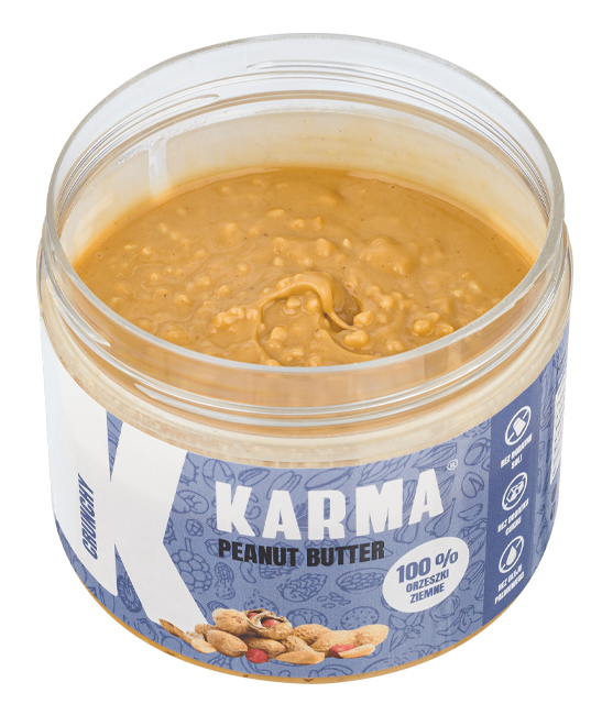 krem orzechowy KarmaBars Peanut Butter Crunchy 250g