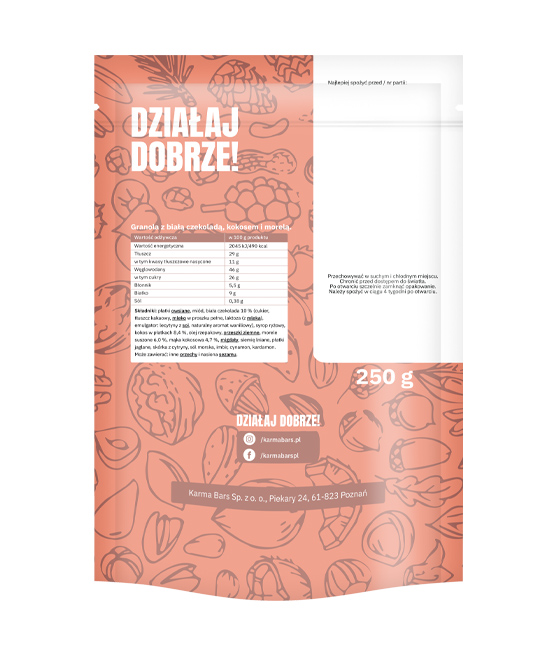 granola kokosowa KarmaBars 250g