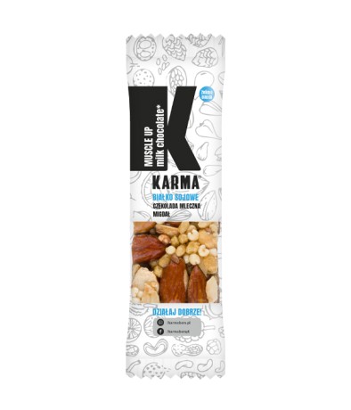 Przejdź do produktu Karma Bars Baton Muscle Up Milk Chocolate 45g