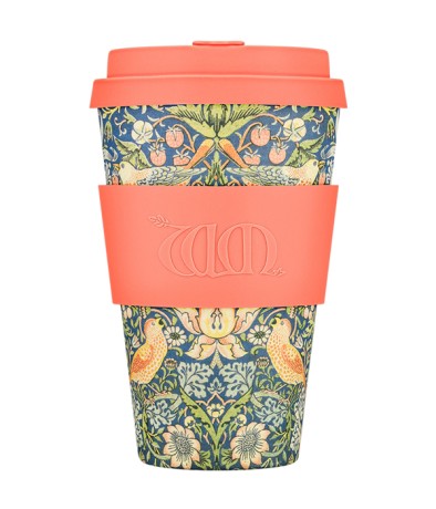 Przejdź do produktu Ecoffee Cup kubek William Morris Strawberry Thief 400ml