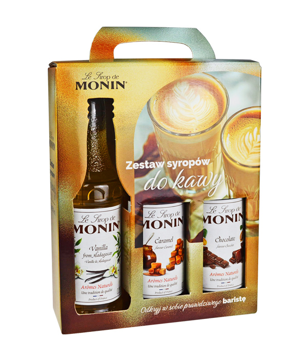 zestaw syropów do kawy Monin 3 x 250ml