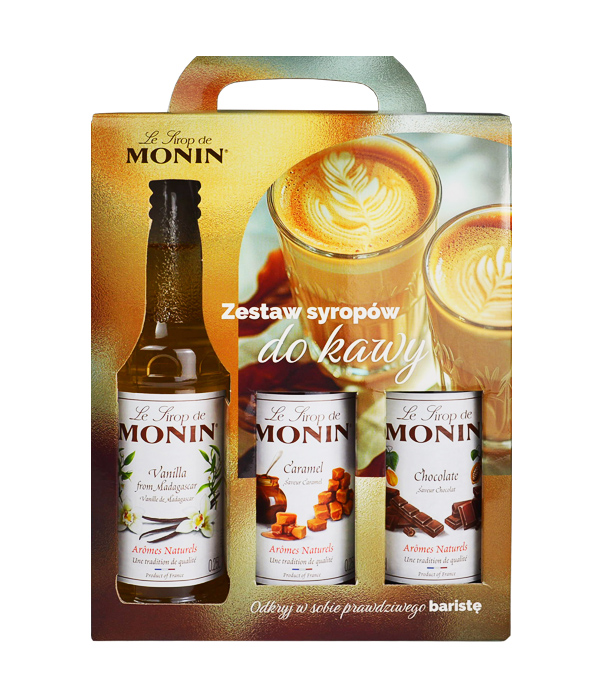 zestaw syropów do kawy Monin 3 x 250ml