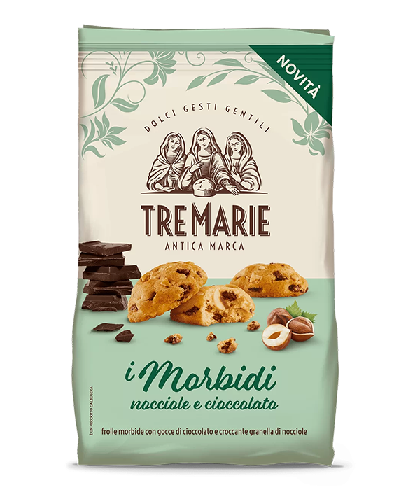 Ciastka z orzechami laskowymi i czekoladą TRE MARIE 300g