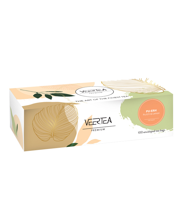 herbata Veertea Pu-Erh Cytryna i Limonka 100 torebek