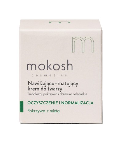 Przejdź do produktu Mokosh krem do twarzy pokrzywa z miętą 60ml