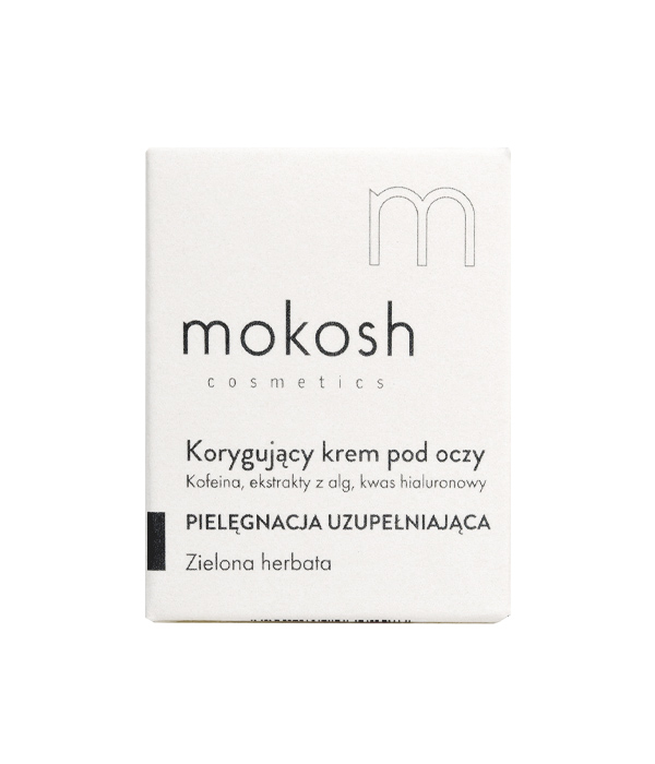 korygujący krem pod oczy Mokosh zielona herbata 30ml - kartonik