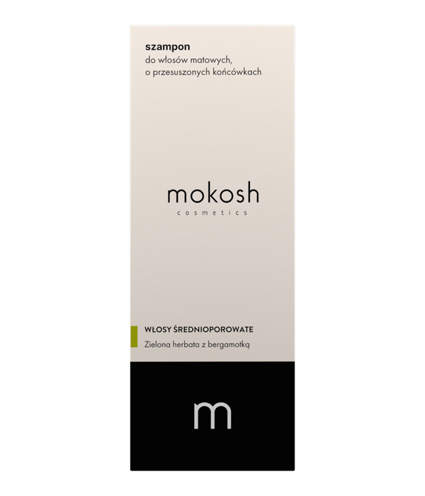 szampon Mokosh zielona herbata bergamotka 200ml - kartonik