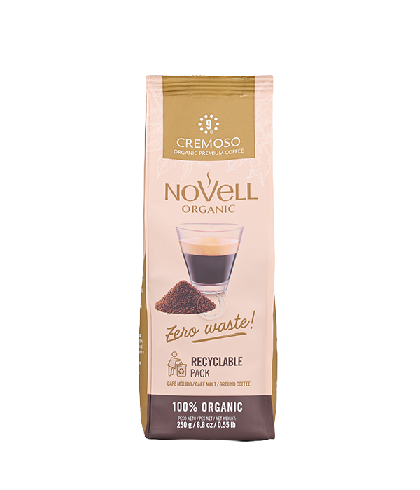 kawa-ziarnista-Novell Zero Waste Cremoso 0,25 kg mielona-przod_sklep.png