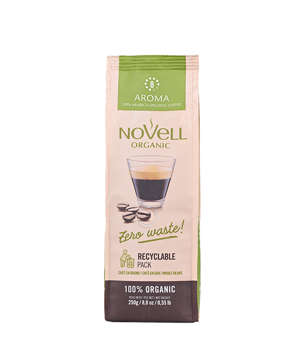 kawa-ziarnista-Novell Zero Waste Aroma 0,25 kg ziarnista-przod_sklep.png