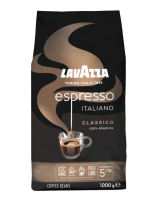 kawa ziarnista Lavazza Espresso Italiano Classico, mieszanka ziaren Arabica (100%), średnio palona, intensywna, jedwabista w smaku, opakowanie 1kg
