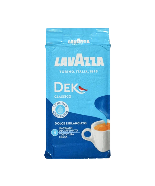 Lavazza Dek 0,25 kg mielona-przód.png