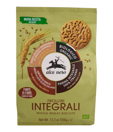 Przejdź do produktu Alce Nero ciastka pełnoziarniste BIO 350g