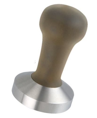 Motta tamper stal. z drewnianą rączką 58 mm płaski