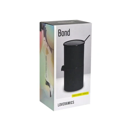 Loveramics Bond cukiernica + dzbanek na mleko 90 ml Black