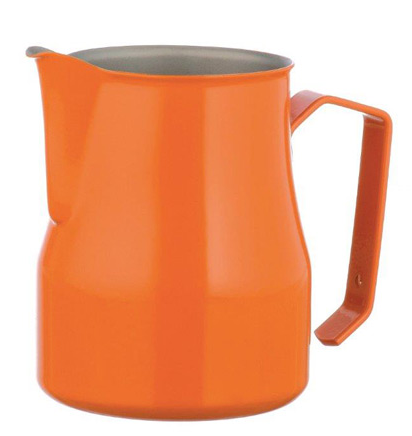 Przejdź do produktu Motta dzbanek do spieniania mleka pomarańczowy 350 ml