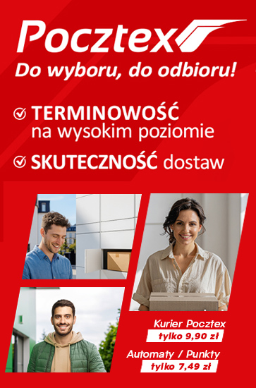 Kurier Pocztex tylko 9,90zł, Punkty / Automaty Pocztex tylko 7,49 zł